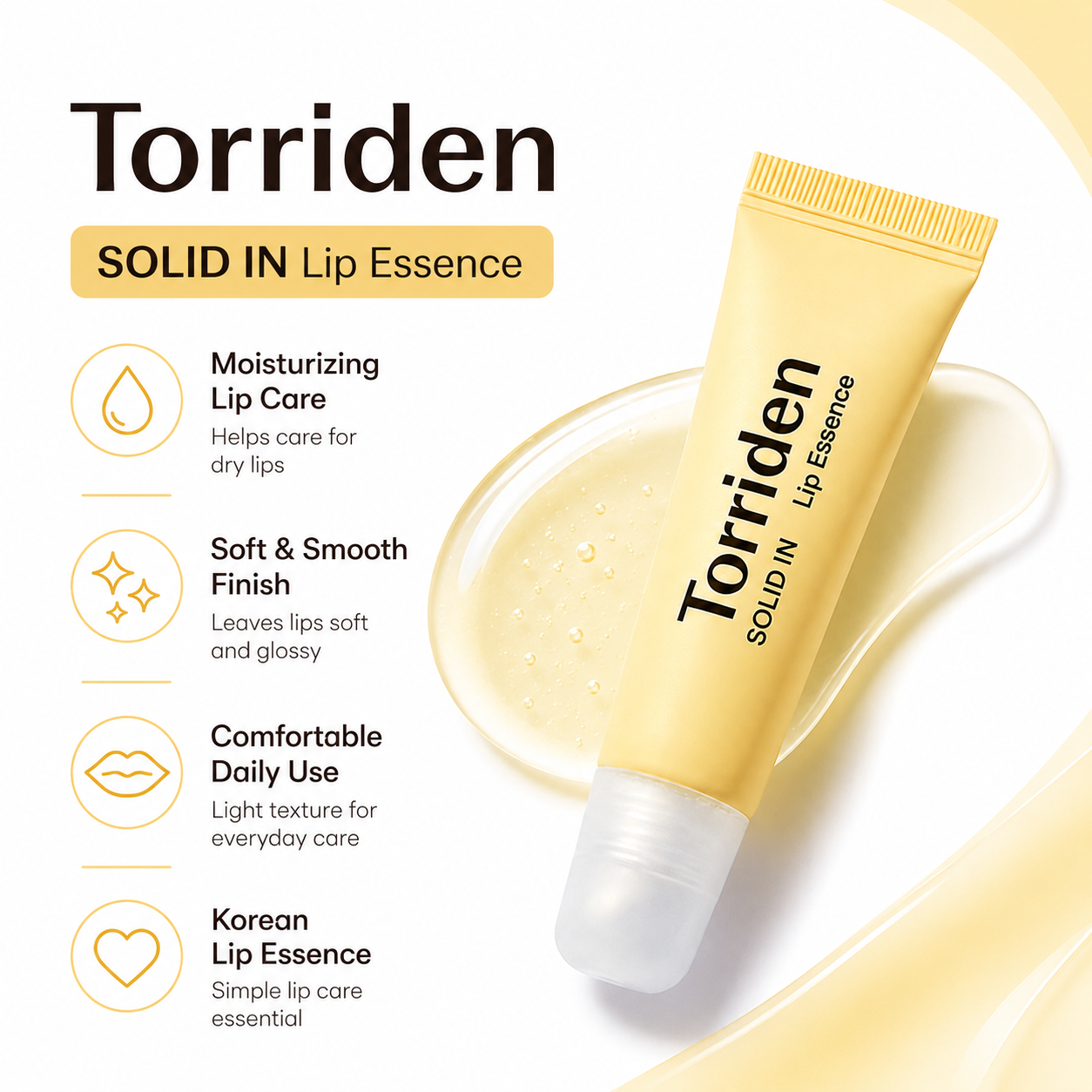 Ceramide Moisturizer - Torriden Ceramide Lip Essence 11ml,Smooth Balm,Intense