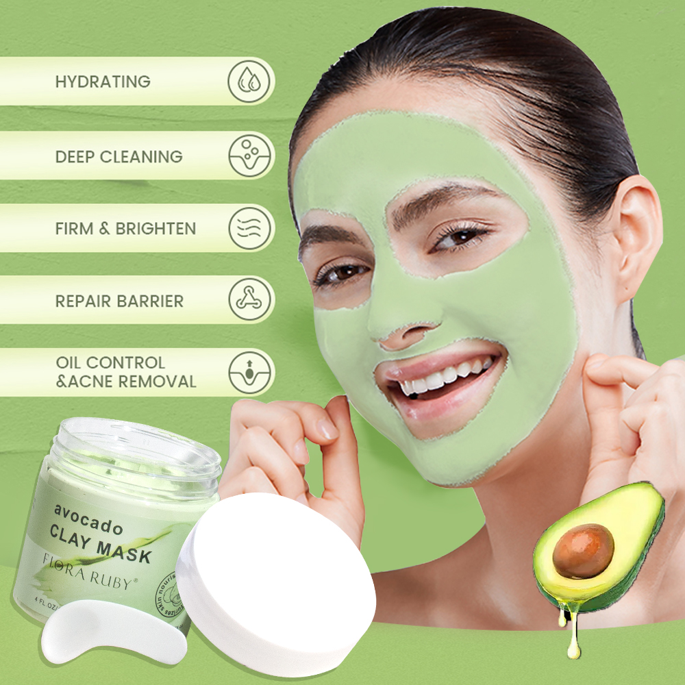 Face Masks Skincare-Avocado Cl – обзор и цена Mud Mask Kaolin