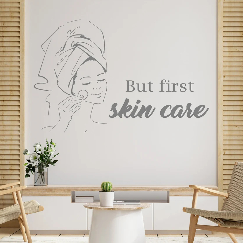 Pa Salon Woman Face Wall Decal – обзор и цена Skincare Quote