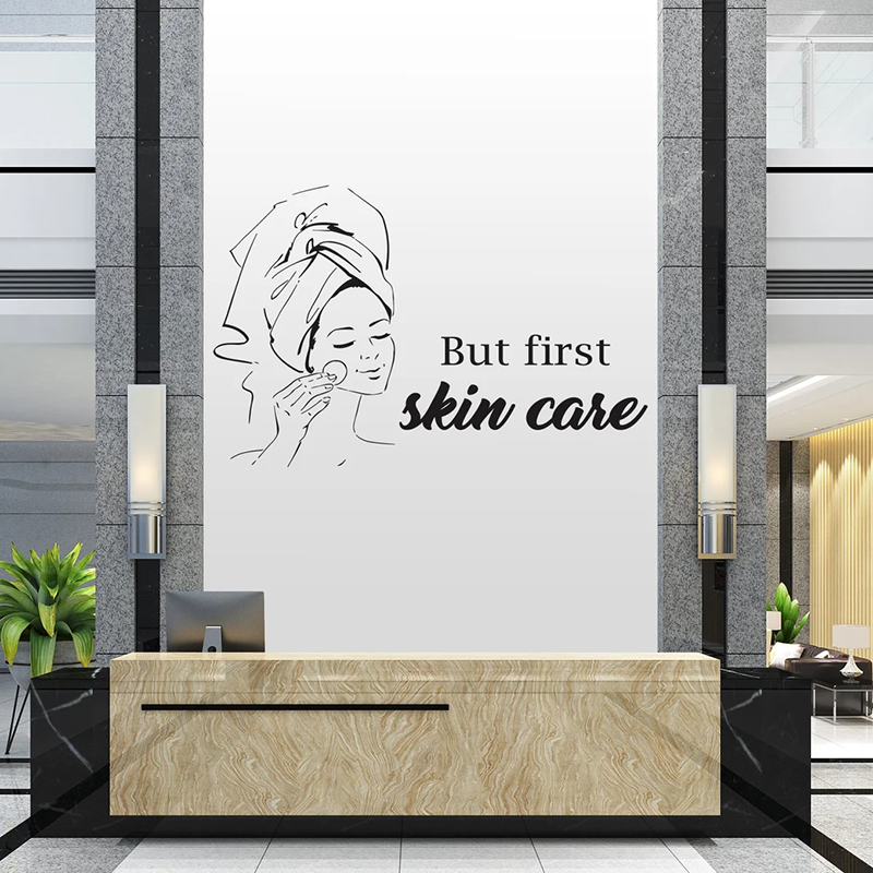 Pa Salon Woman Face Wall Decal – обзор и цена Skincare Quote