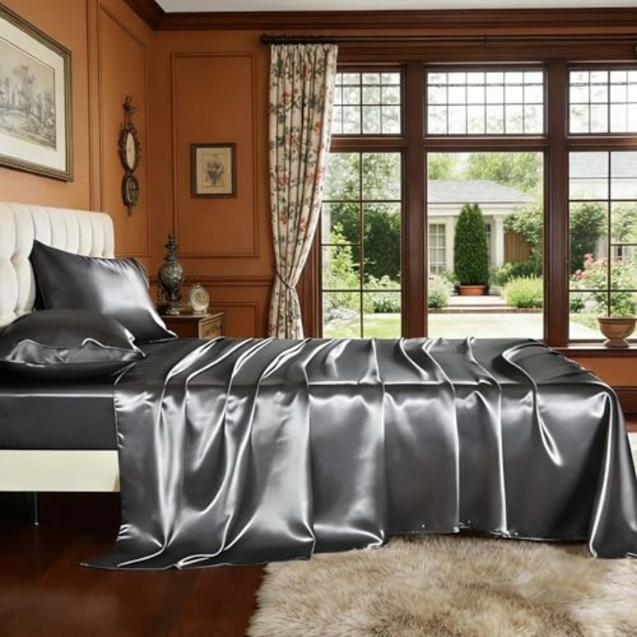 4 Pcs Satin Silky Sheet Set Si – обзор и цена Skincare Skin 1004
