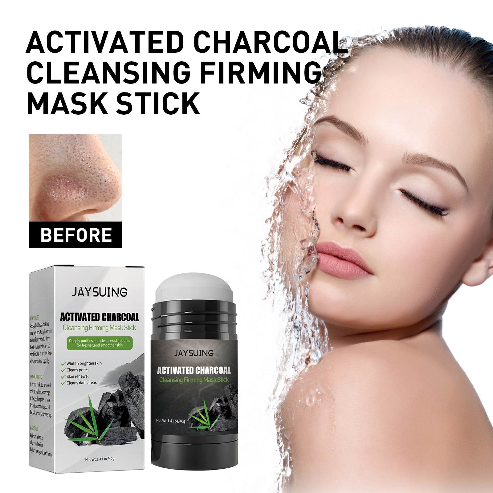40g Activated carbon facial ma – обзор и цена Mud Mask Kaolin