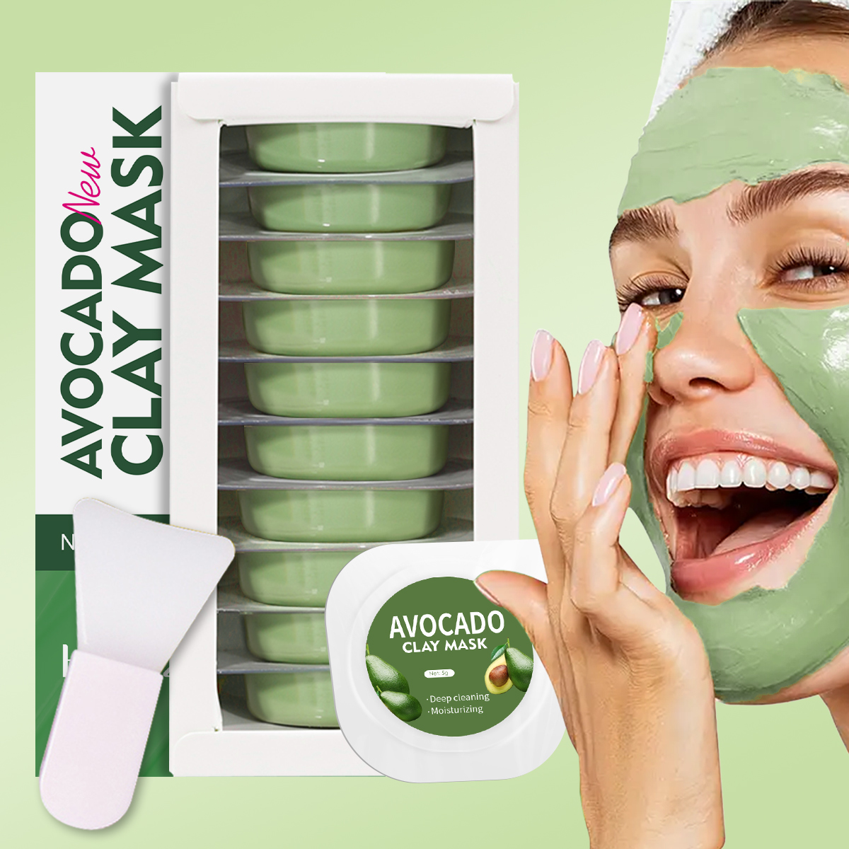 5g/0.17oz*10 Avocado disposabl – обзор и цена Mud Mask Kaolin