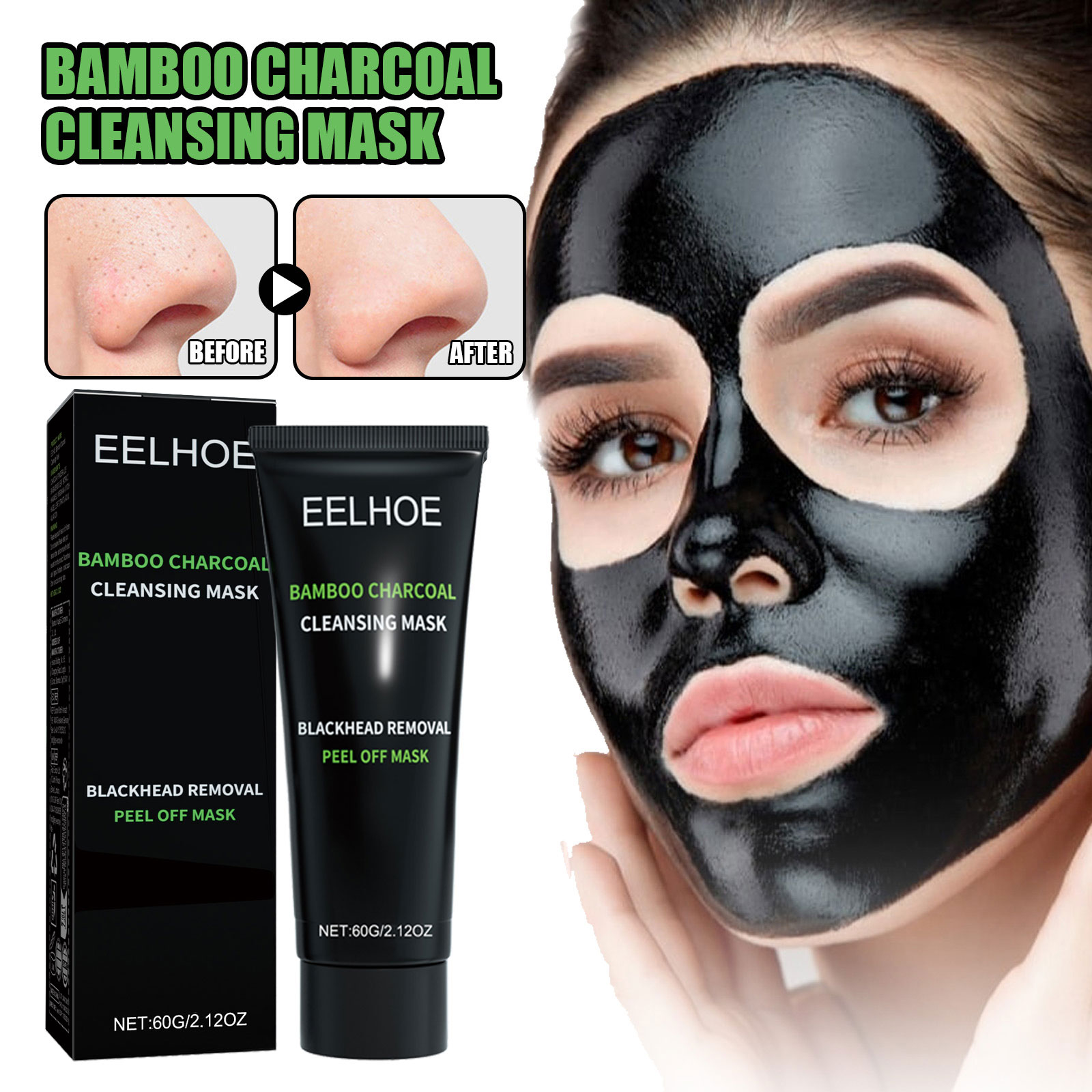 Bamboo Charcoal Tear-off Mask  – обзор и цена Mud Mask Kaolin