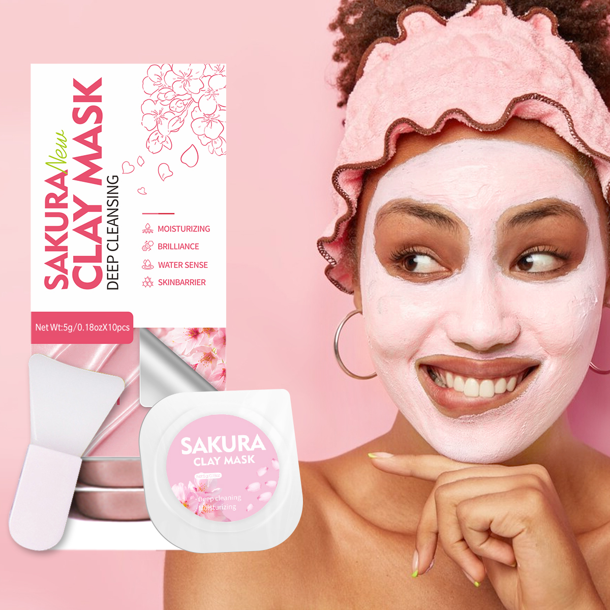 5g/0.17oz*10 Sakura clay mud m – обзор и цена Mud Mask Kaolin