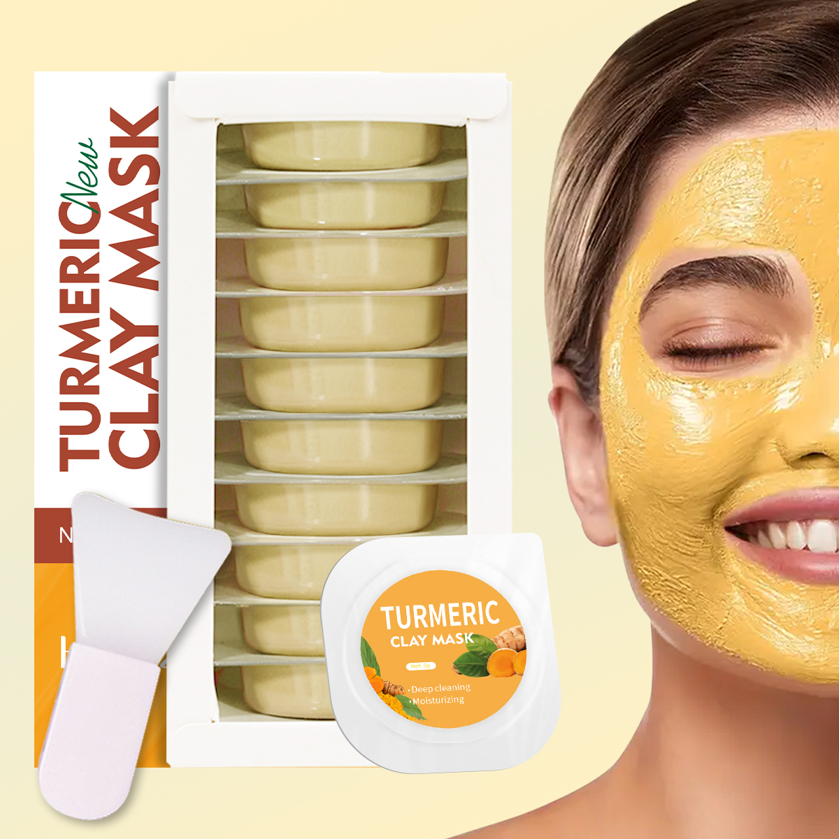 5g/0.17oz*10 Turmeric clay mud – обзор и цена Mud Mask Kaolin