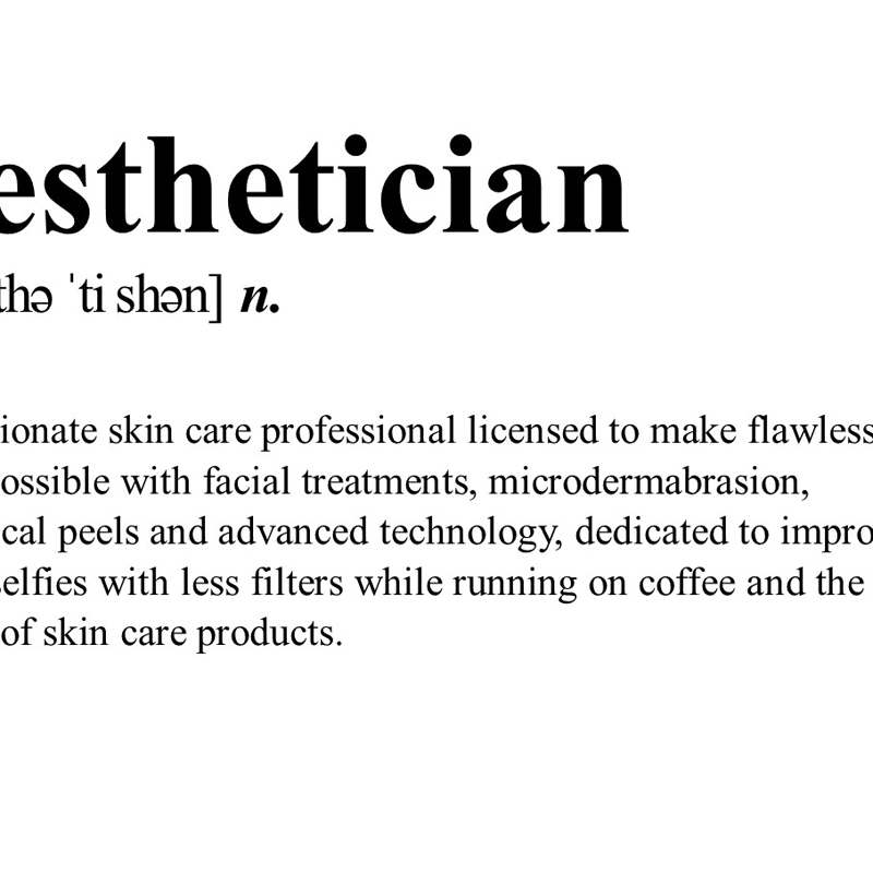 Aesthetician Definition Canvas – обзор и цена Skincare Quote